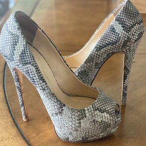 Giuseppe Zanotti Snake High Heel Platforms